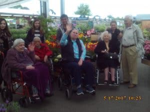 residents at the garden centre - Newstead