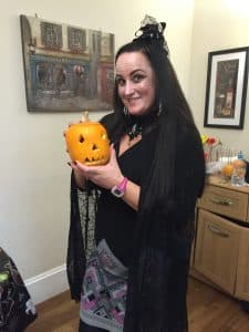 Jayne, our activites co-ordinator - who orchestrated our Halloween 