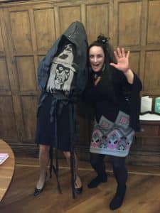 staff fancy dress witches at Astley Hall