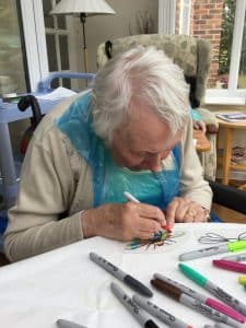 resident involved in the bee mobile craft project - 1