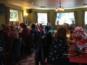 Christmas pub lunch with the Wribbenhall knitters 