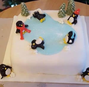 Christmas penguin cake The lawns 2017