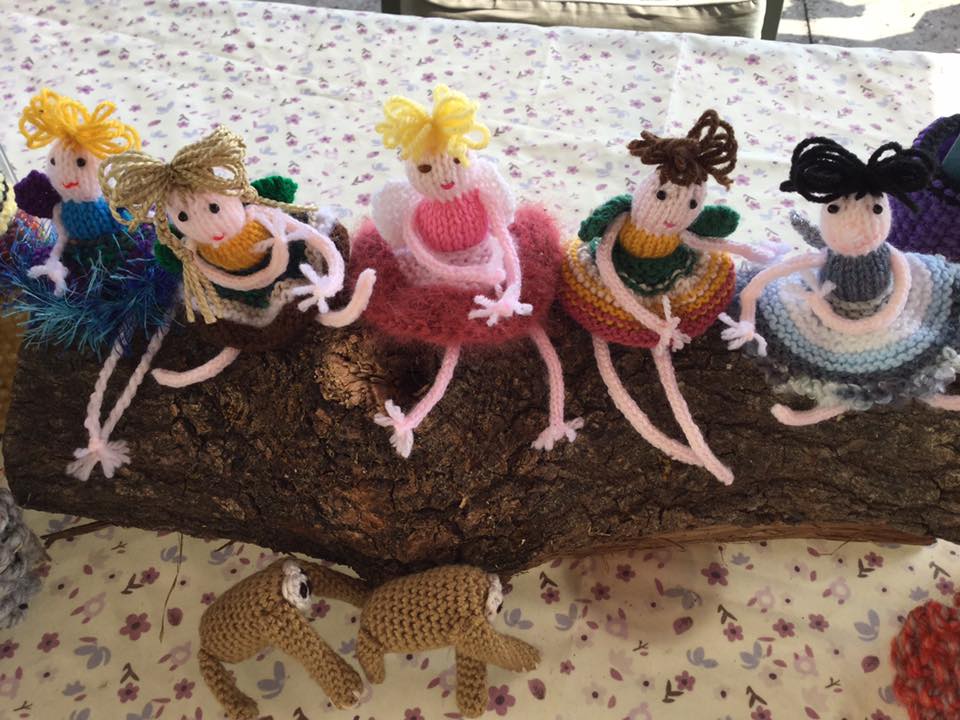 knitted gifts made by the Having a Yarn Ladies 