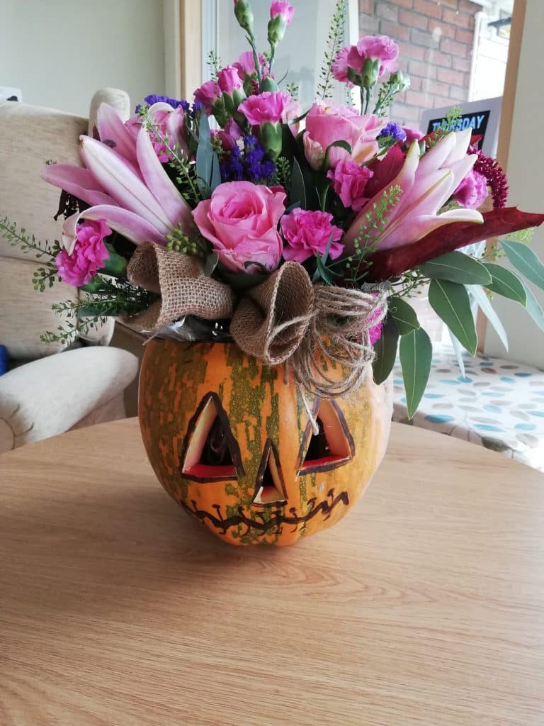 floral pumpkin for wear it pink day