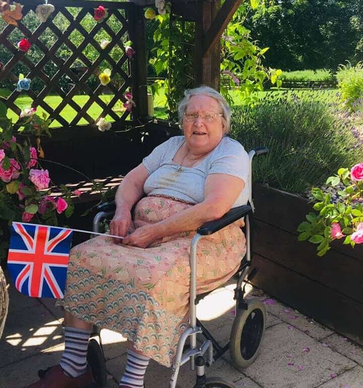 Flying the flag resident with union jack