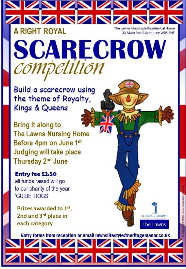 The Lawns Scarecrow competition poster