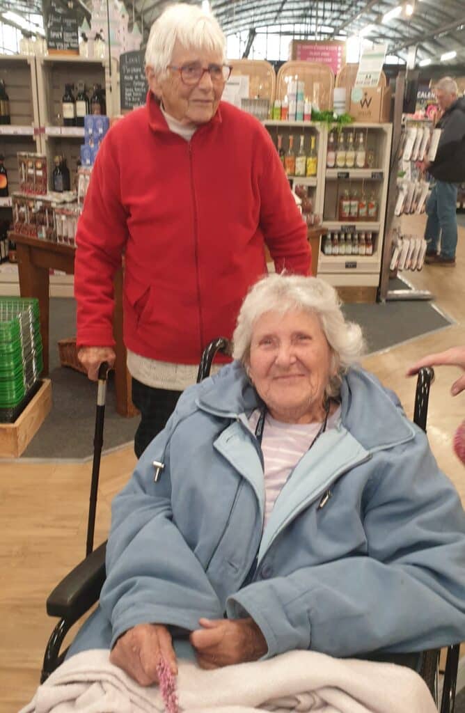 two residents shopping at St Peters