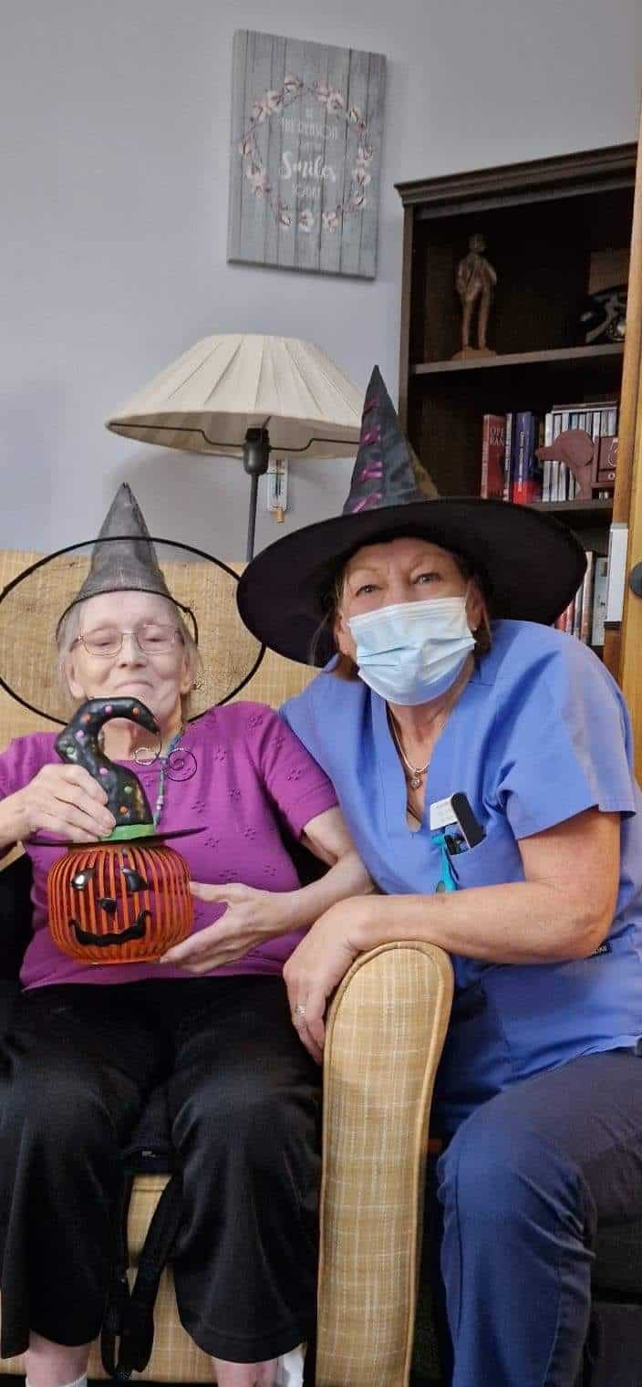 Halloween resident and carer 1